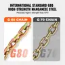PAIR OF BRAND NEW 3 FOOT 3/8" DOT CERT TOW SAFETY CHAINS WITH HOOKS - SHIPPING ONLY