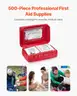 BRAND NEW FDA APPROVED 500 PIECE INDUSTRIAL EMERGENCY FIRST AID KIT - HOME OFFICE SHOP PREPPER BUG OUT - SHIPPING ONLY