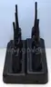 BRAND NEW SET OF 6 UHF TWO WAY RADIO WITH A 6 POCKET GANG CHARGER SCHOOL OFFICE HOTEL FACTORY - SHIPPING ONLY