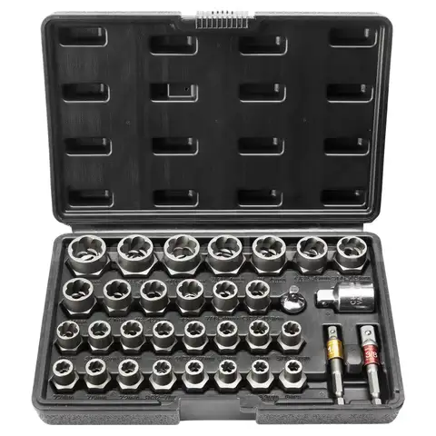 BRAND NEW 29 PIECE HEAVY DUTY NUT & BOLT EXTRACTOR SOCKET SET - SHIP ONLY