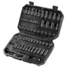 BRAND NEW SAE (STANDARD) AND METRIC 55 PIECE 1/4" IMPACT SOCKET SET - SHIP ONLY