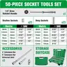 NEW 50 PC  SK S-K QUARTER INCH SOCKET SET - SHIPPING ONLY - MA