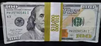 $10,000 BUNDLE OF AGED $100 BILLS FILM / T.V. / MOVIE MONEY CASH CURRENCY - SHIP ONLY