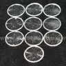 LOT OF 10 1G 0.999 FINE PURE SILVER ROUNDS / INGOTS - SHIP ONLY