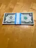 LOT OF 50 UNCIRCULATED & SEQUENTIALLY NUMBERED $2 TWO DOLLAR BILLS CURRENCY MONEY CASH - SHIPPING ONLY - MA