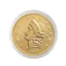 REAL 24k GOLD CLAD 1849 P LIBERTY $20 DOUBLE EAGLE COMMEMORATIVE COIN - SHIP ONLY
