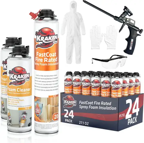 NEW 480 SQUARE FOOT INSULATION SPRAY FOAM SET - SHIPPING ONLY - MA