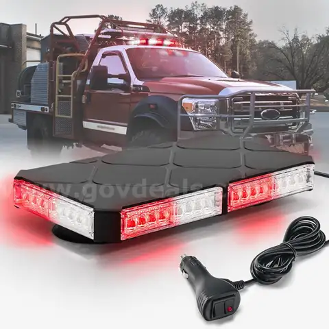BRAND NEW RED / WHITE LED MAGNET MOUNT MINI LIGHT BAR LIGHTBAR FIRE EMS POLICE SECURITY - SHIP ONLY