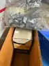 BOX LOT OF NEW OLD STOCK PCB CIRCUIT BOARD COMPONENTS, CHIPS, PARTS, ETC- SHIPPING ONLY - MA