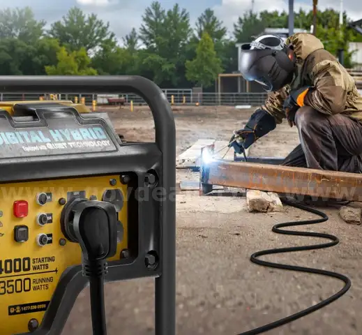 BRAND NEW SOLID COPPER GENERATOR / WELDER WELDING EXTENSION CORD CABLE 30 AMP 50 FT, NEMA 6-50P 10/3 AWG - SHIPPING ONLY