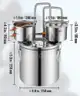 BRAND NEW 3 GALLON DUAL CONDENSOR STAINLESS & COPPER MOONSHINE WINE ALCOHOL STILL - SHIPPING ONLY