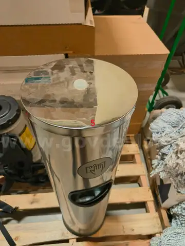 Stainless Steel Floor Stand Wipes Dispenser with a built-in Trash Can