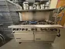 American Range 10 burner stove with double oven