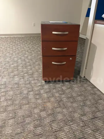 Wooden 3-Drawer Filing Cabinet