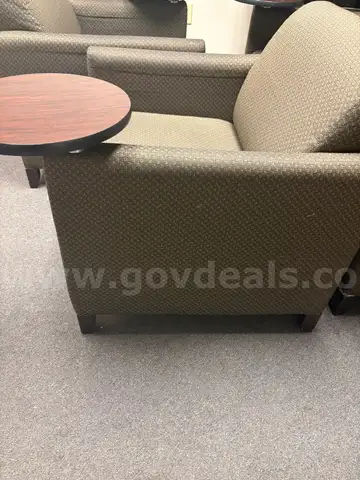 Ten Lounge Armchair with Swivel Tablet Arm