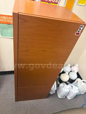 Wooden Office Storage Cabinet with Doors