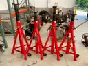Lot of (4) Stertil-Koni 12-Ton Tall Jack Stands