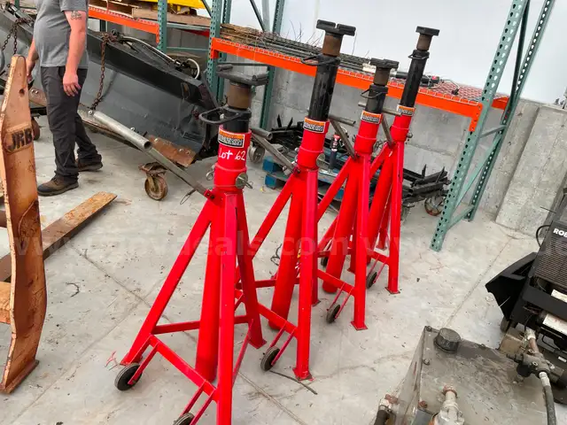 Lot of (4) Stertil-Koni 12-Ton Tall Jack Stands