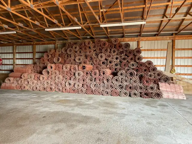 Lot of Wooden Snow Fence and Tee Posts, Approx. 10,000 Ft.