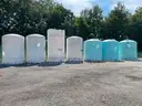 Lot of (7) Large Liquid Storage Tanks