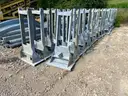 Lot of Galvanized Guard Rail and Misc. Related Parts