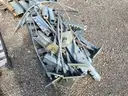 Lot of Galvanized Guard Rail and Misc. Related Parts