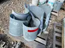 Lot of Galvanized Guard Rail and Misc. Related Parts