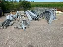 Lot of Galvanized Guard Rail and Misc. Related Parts