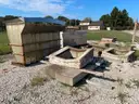Lot of Misc. Concrete Basins, Headwalls, and (2) Brine Tanks