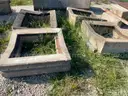 Lot of Misc. Concrete Basins, Headwalls, and (2) Brine Tanks