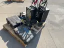 LOT OF GENERATOR, DRILL PRESS, MISC DIAGNOSTIC TOOLS, BATTERY CHARGERS
