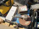 LOT OF GENERATOR, DRILL PRESS, MISC DIAGNOSTIC TOOLS, BATTERY CHARGERS