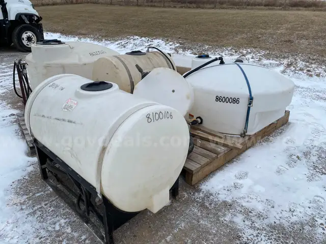 Lot of Various Liquid Tanks, Snow Removal Related