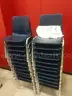 Small child&#x27;s classroom chair, blue, set of 24