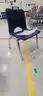 Small child&#x27;s classroom chair, blue, set of 24
