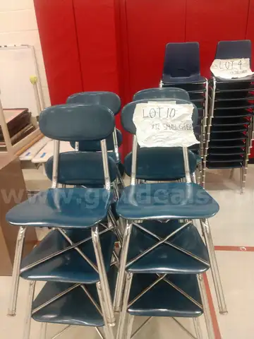 Blue Small Chairs (set of 12)