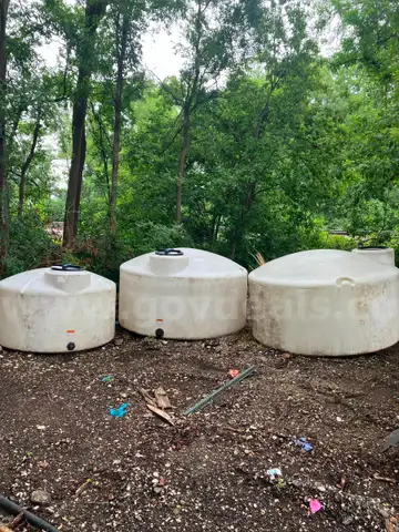 Bulk Liquid Storage containers (3) 550 gal, 100 gal, 100 gal