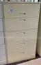 5-Drawer Lateral Filing Cabinet - Metal - Tan