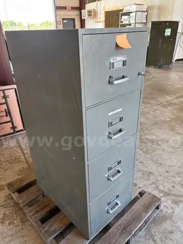 York Fireproof File Cabinet - 4 Drawer - 20 x 30 x 54