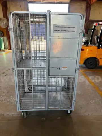 Wheeled security cages, lot of 2