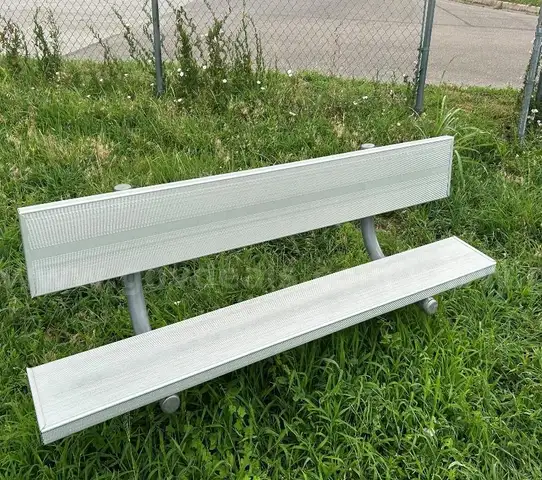 Park bench 2, aluminium and steel