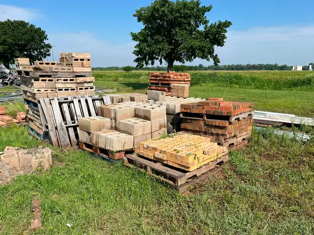 Lot of Bricks and Cement Blocks - MUST TAKE ALL