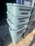 95 gallon trash receptacles, lot of 4