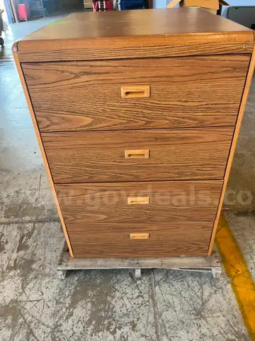 File cabinets; 4-drawer lateral, lot of 2