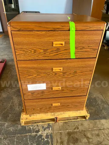 File cabinets; 4-drawer lateral, lot of 2