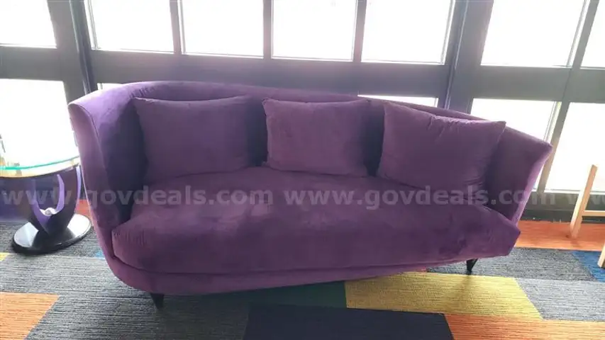 Couch - Purple Cloth