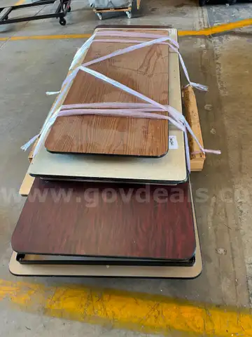 Tables; folding, lot of 6