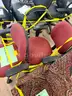 Chairs, wheeled, lot of 2