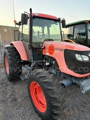 Kubota M108S diesel tractor.