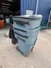 95 gallon trash receptacles, lot of 3